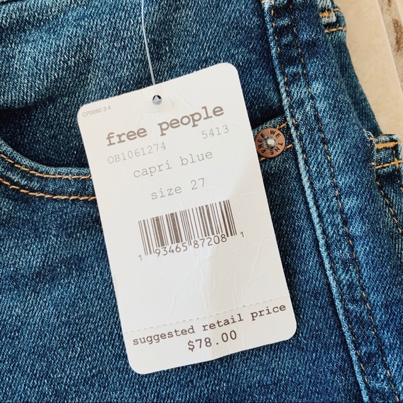 NWT Free People Raw Edge High-Rise Jeans - Picture 3 of 8